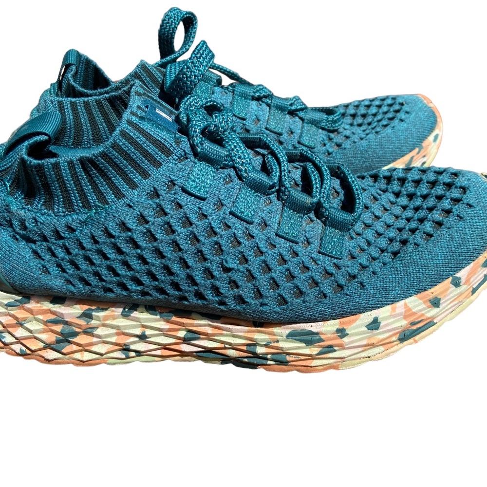 NOBULL wild jewel teal blue knot runners Womens 7.5